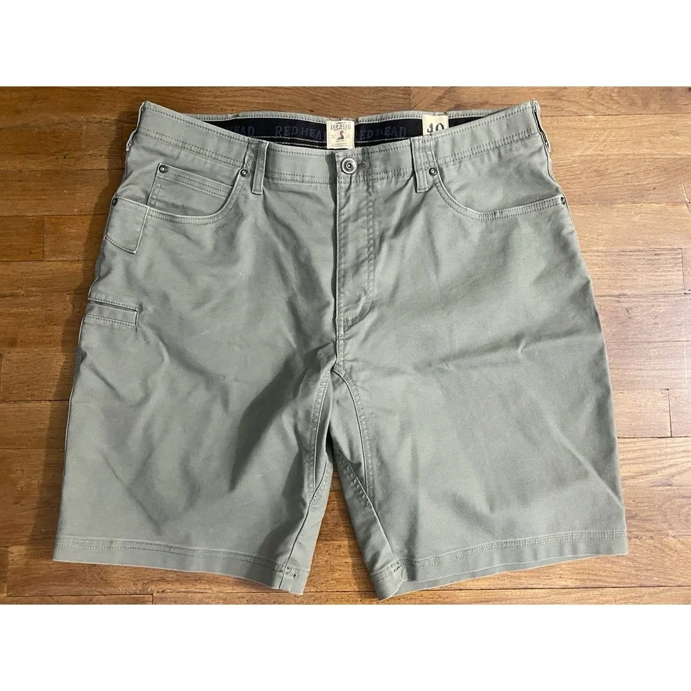 Red Head Shorts Men's Size 40 Earthy Green Quality‎ Cotton Hiking Camping Travel